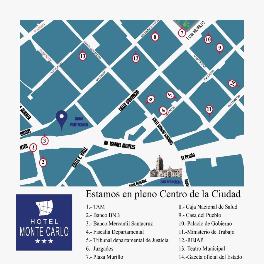Hotel Monte Carlo La Paz Eksteriør bilde